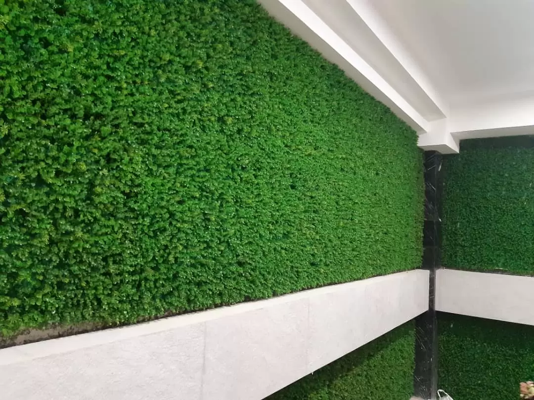 تایل دیوار سبز مصنوعی | دکوراسیون داخلی آریا پود