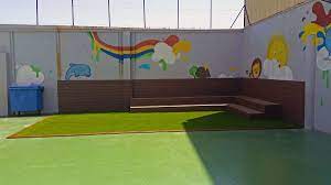 نیمکت مدرسه بر روی چمن| دکوراسیون داخلی آریا پود